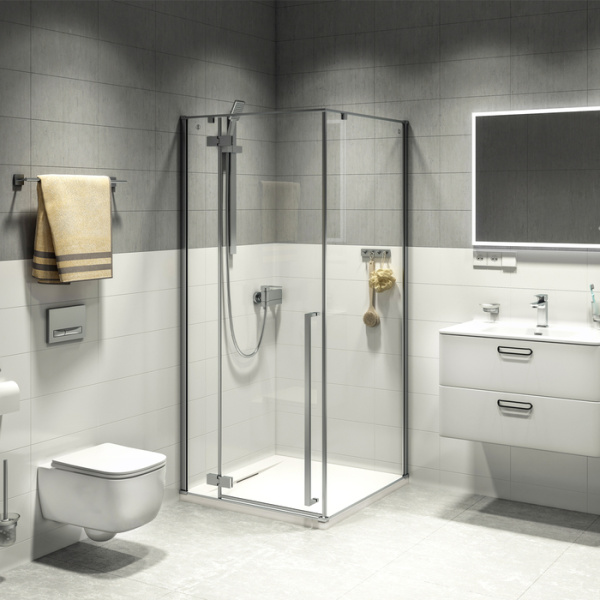 Душевое ограждение IDDIS Slide глянцевый алюминиевый профиль (SLI6GS0i23)