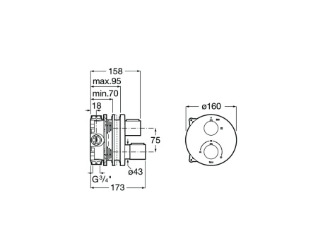 Смеситель для душа Roca T-1000 5A2C09C00