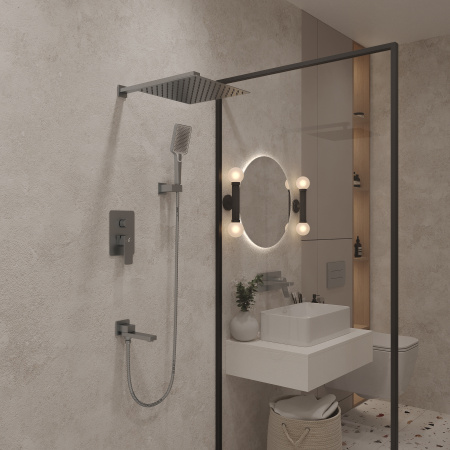Душевой комплект с внутренней частью Oliveeka D OL-939003-CR, хром