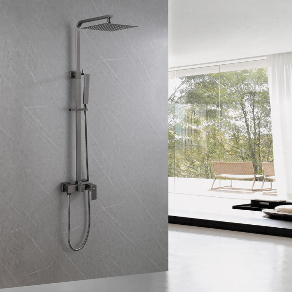 Душевая стойка ABBER Daheim AF8220NG без излива, никель Душевая стойка ABBER Daheim AF8220NG без излива, никель