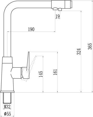 Смеситель для кухонной мойки с фильтром питьевой воды Savol S-L1804