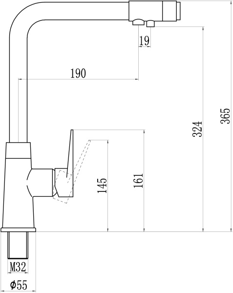 Смеситель для кухонной мойки с фильтром питьевой воды Savol S-L1804 Смеситель для кухонной мойки с фильтром питьевой воды Savol S-L1804