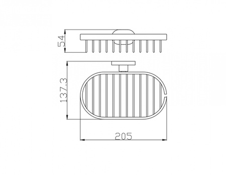 Мыльница овальная Rav Slezak YUA0301CB