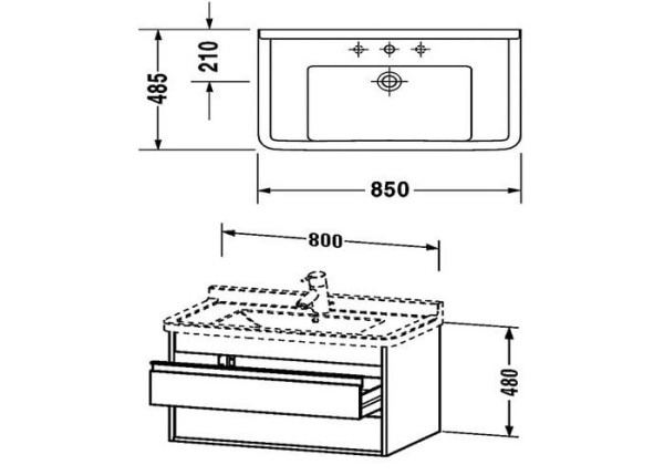 Тумба для раковины Cezares Angie 54426