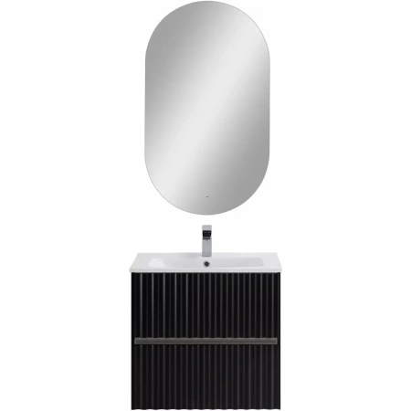 База под раковину Art&Max Еlegant AM-ELEGANT-600-2C-SO-NM-LED Черный матовый