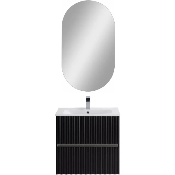 База под раковину Art&Max Еlegant AM-ELEGANT-600-2C-SO-NM-LED Черный матовый