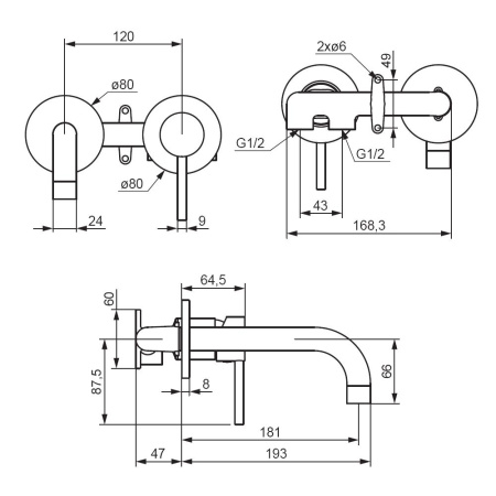 Смеситель для раковины Damixa Scandinavian Pure 360260000