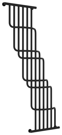 Полотенцесушитель Водяной Сунержа Нега (170х100) Матовый Черный 31-0225-1710