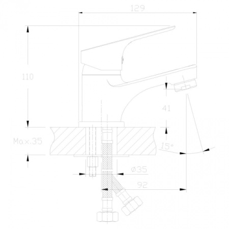 Смеситель для раковины Rossinka RS29 (RS29-11)