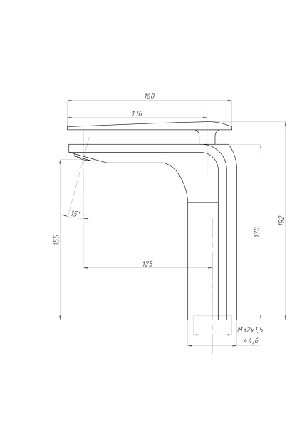 Смеситель для раковины ПСМ-Профсан  ДИЗАЙН PSM-500-5