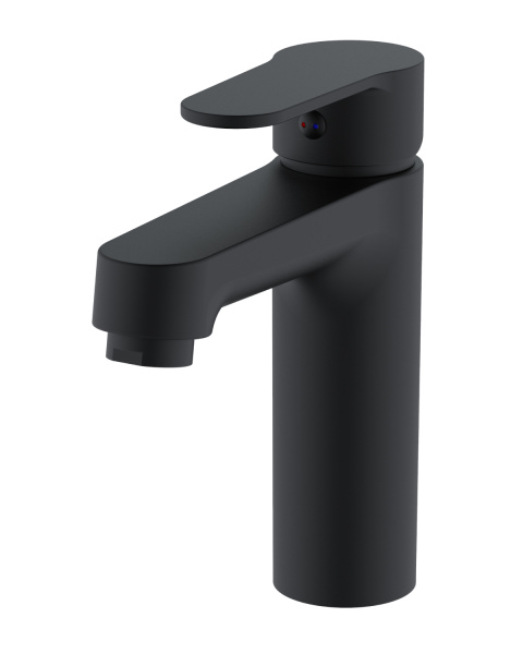 Смеситель для раковины однорычажный полимерный OneLife P07-021b черный