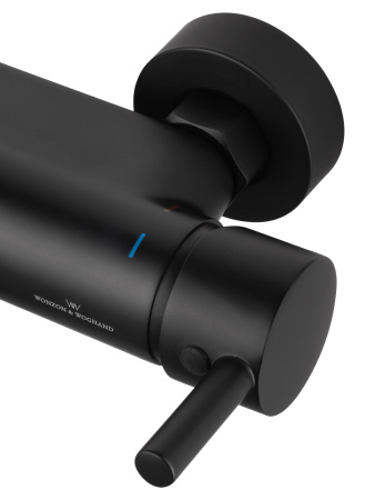 Смеситель для душа с встроенным изливом WONZON & WOGHAND MUSE Corno, черный матовый WW-A30902-MB