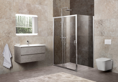 Душевой уголок (120х90) BelBagno UNIQUE-AH-1-120/135-90-C-Cr