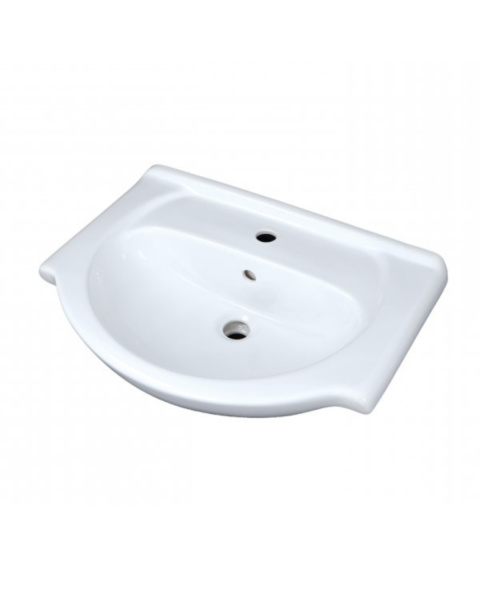 Тумба напольная с раковиной Orange Лайт LA-60TUW+RA белый