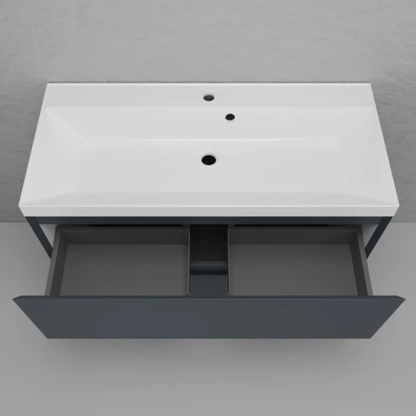 Тумба напольная без раковины 100 см Style Line Манхэттен ЛС-00002369 графит матовый