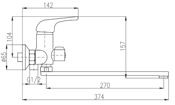 Смеситель для ванны Rav Slezak Sazava SA053T.5