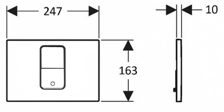 Клавиша смыва Creavit FP8003.00 сенсорная белая