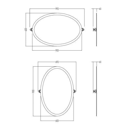 Зеркало Devon&Devon Beauty DEBEAUTYCR