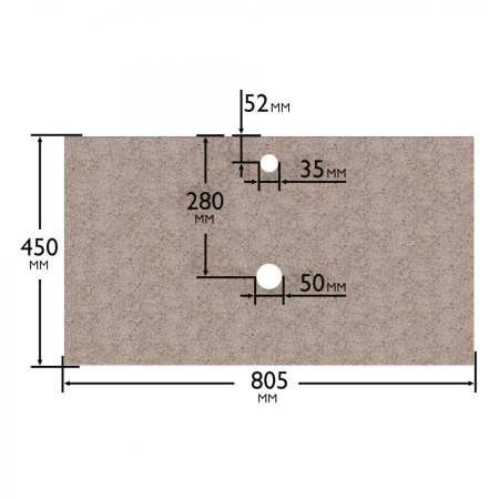 Столешница под раковину СанТа 80 900147