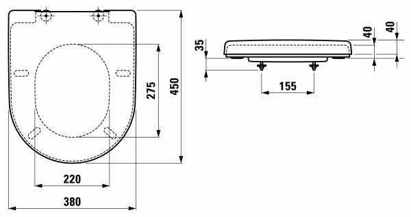 Крышка-сиденье Laufen Pro New 8.9695.0.300.000.1