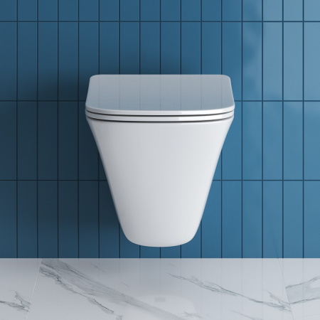 Унитаз подвесной BelBagno Marmi BB052CHR/BB132SC