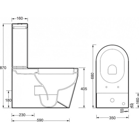 Унитаз-компакт BelBagno Genius BB541CP