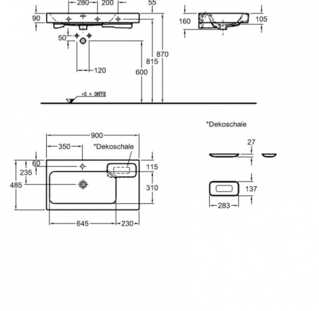Полупьедестал Geberit it! 291910000