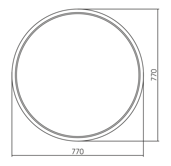 Зеркало (77х77) Silver Mirrors  Манхэттен ФР-00002416