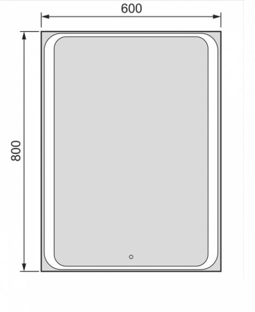 Зеркало Jorno Modul 65 с подсветкой Mоl.02.60/W