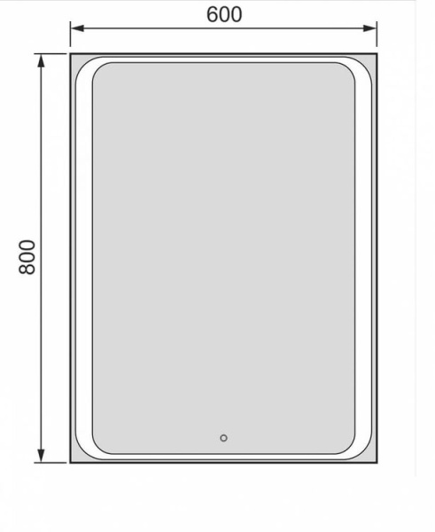 Зеркало Jorno Modul 65 с подсветкой Mоl.02.60/W