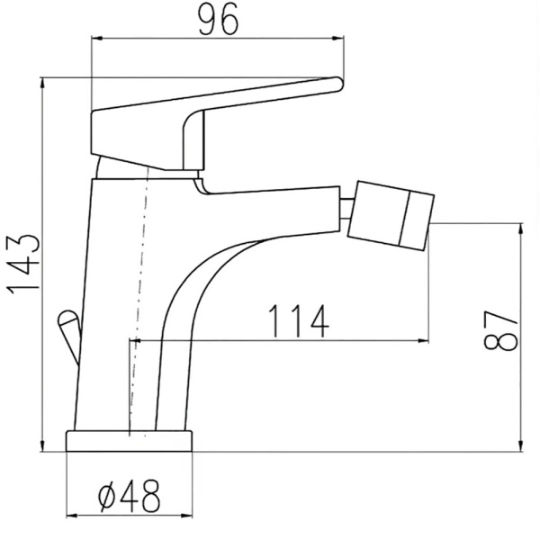 Смеситель для биде Rav Slezak Colorado CO245.5K