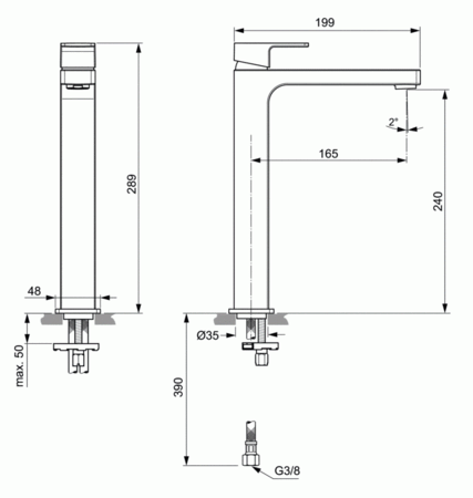 Смеситель для раковины Ideal Standard Edge A7114AA