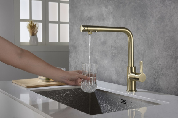 Смеситель для кухни с подключением фильтра Timo Hette 1026/17F