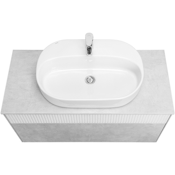 Тумба с раковиной Aquaton Марбл 100 слэйт 1A2763K3MH4C0