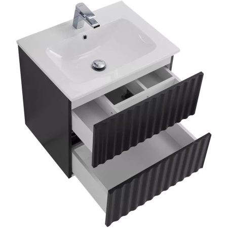 База под раковину Art&Max Еlegant AM-ELEGANT-600-2C-SO-GM-LED Серый матовый