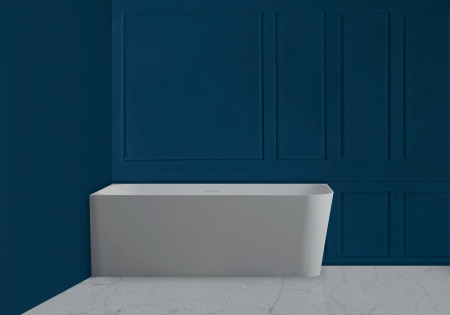 Ванна из искусственного камня (170х75)  ABBER Stein AS9621-1.7 L белая матовая