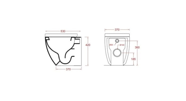 Унитаз безободковый  приставной Artceram FILE FLV005 01 00 bi без сиденья