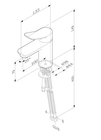 Смеситель для раковины Am.Pm X-Joy F85A02122