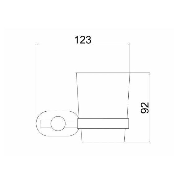 Стакан для ванной комнаты Belz  B90006, хром