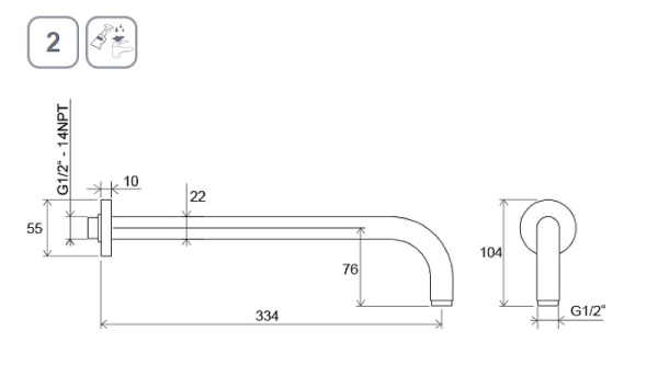 Кронштейн для верхнего душа Ravak X07P571