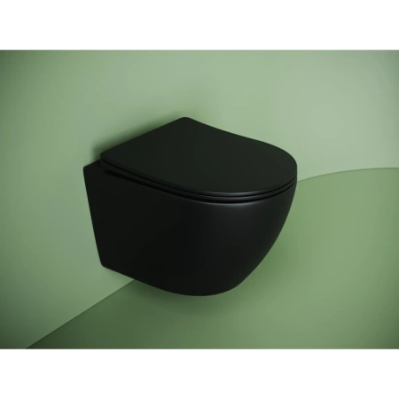 Подвесной унитаз Ceramicanova Uno Rimless CN11001TMB торнадо