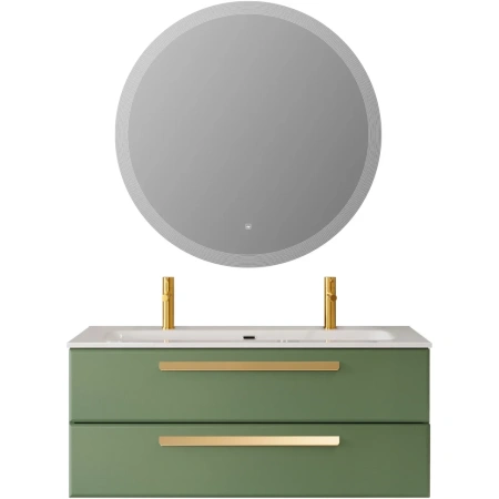 Тумба под раковину Cezares ECO-CER-N-1200-2C-SO-PS-P Фисташковый софт без ручек