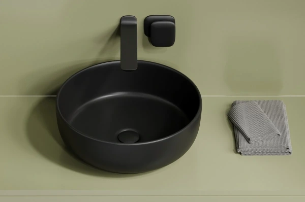 Раковина накладная (37х37) Ceramica Nova Taycan CN12003MB матовый