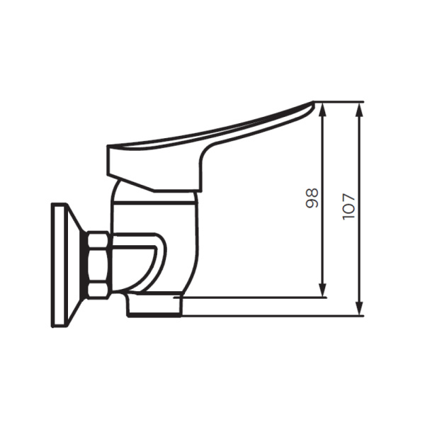 Смеситель для душа Dorff Norma D1020000