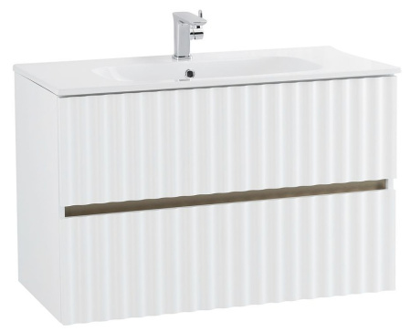 База под раковину Art&Max Еlegant AM-ELEGANT-1000-2C-SO-BM-LED Белый матовый