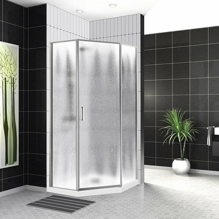 Душевой уголок (90х90) BelBagno UNO-195-P-1-90-CH-CR шиншила
