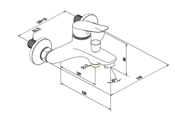 Комплект смесителей Damixa Origin One 409810000 Комплект смесителей Damixa Origin One 409810000