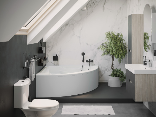 Акриловая ванна (150х150)  Santek Сан-Паулу   1WH302399