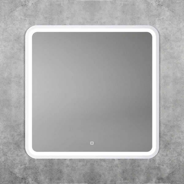 Зеркало с подсветкой Art&Max GENOVA AM-Gen-800-800-DS-F-White сенсорным выключателем