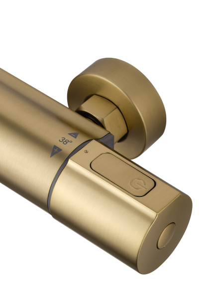 Смеситель для душа с термостатом WONZON & WOGHAND INN 2, брашированное золото WW-A2006-A-BG